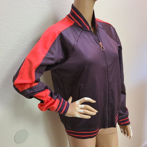 NEW NWT! SWEATY BETTER CRAFT TRACK TOP VARSITY TRACK JACKET ATHLEISURE sz S - Picture 4 of 9